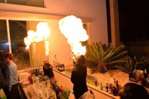 coctelería con show de bartender